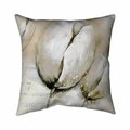 Fondo 26 x 26 in. Tulips with Typography-Double Sided Print Indoor Pillow FO3332716